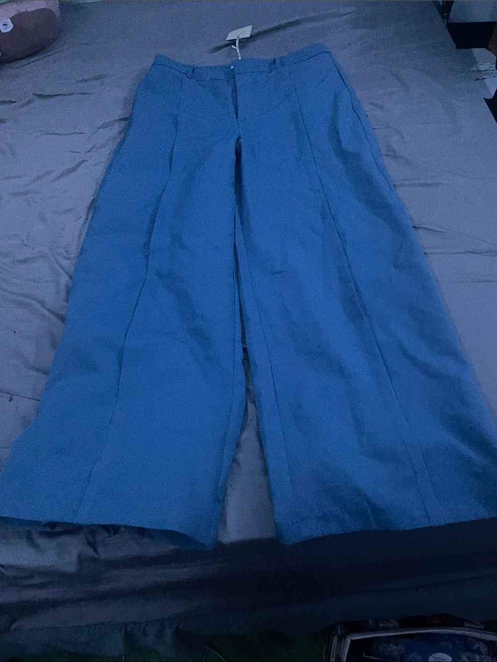 High-Waist Wide Leg Pants in Blue